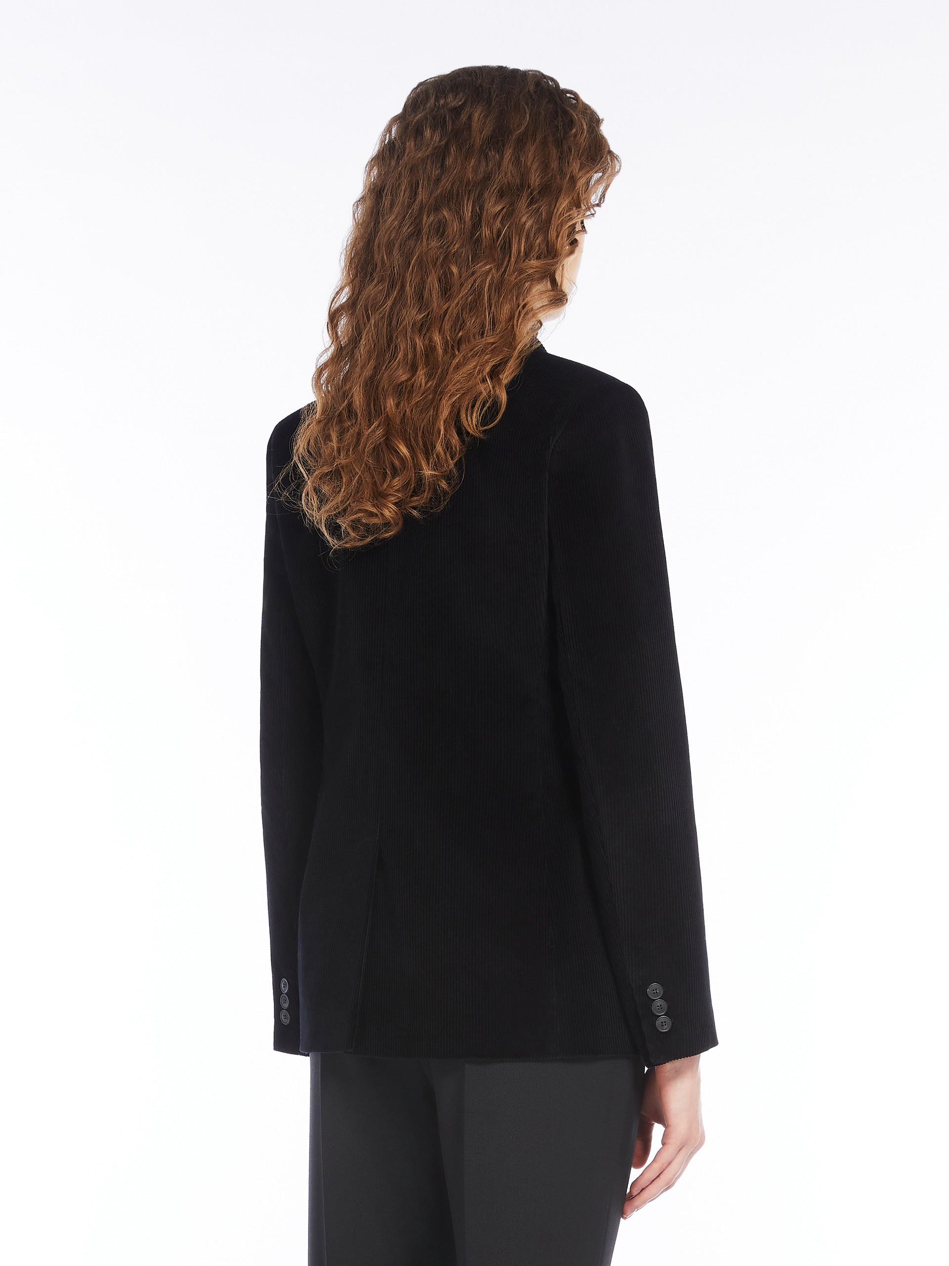 KATANGA Double-breasted velvet blazer - 4