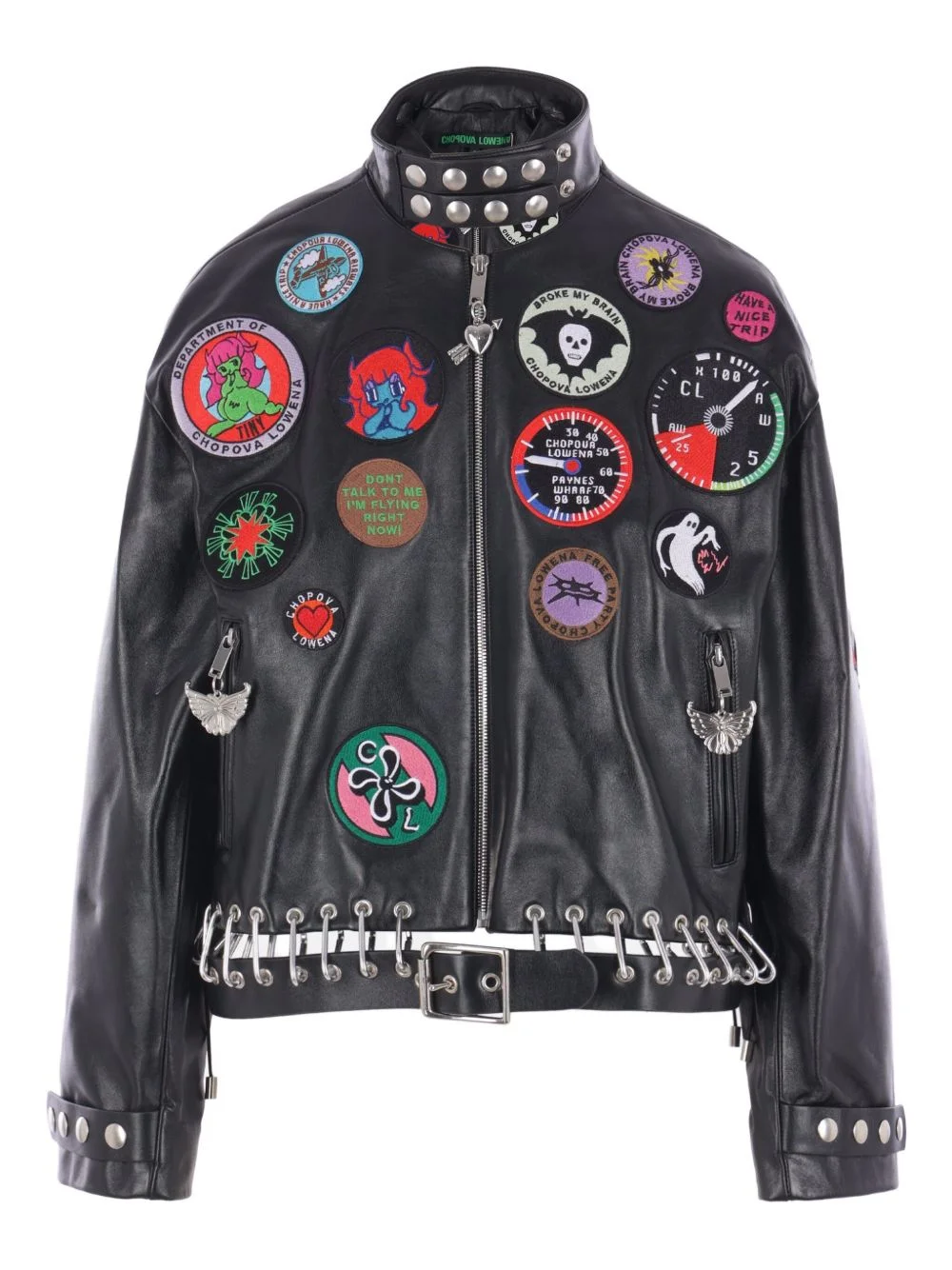 pach-motif jacket - 1