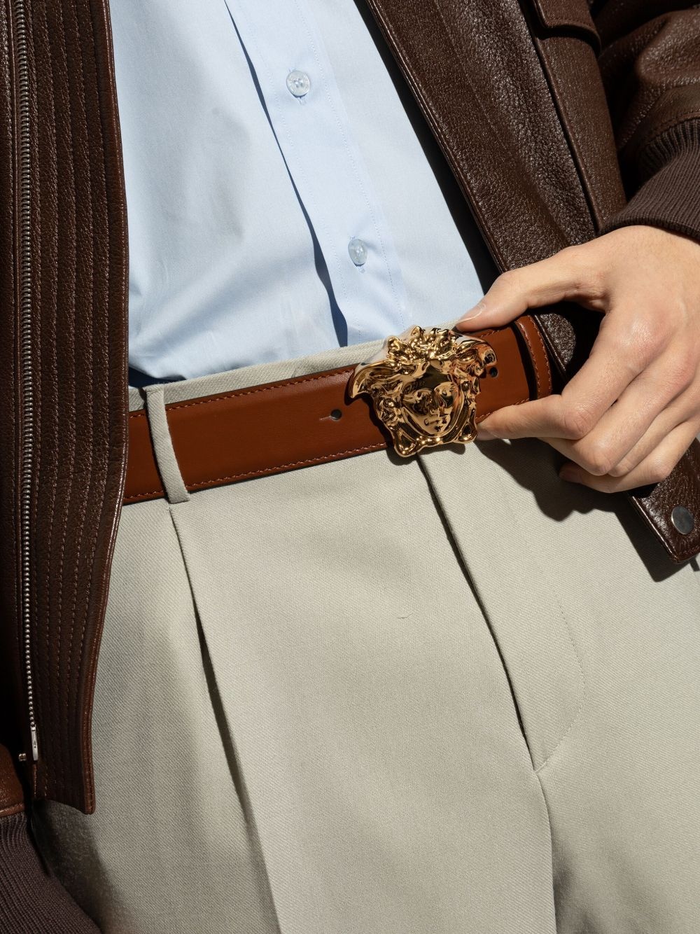 La Medusa leather belt - 4