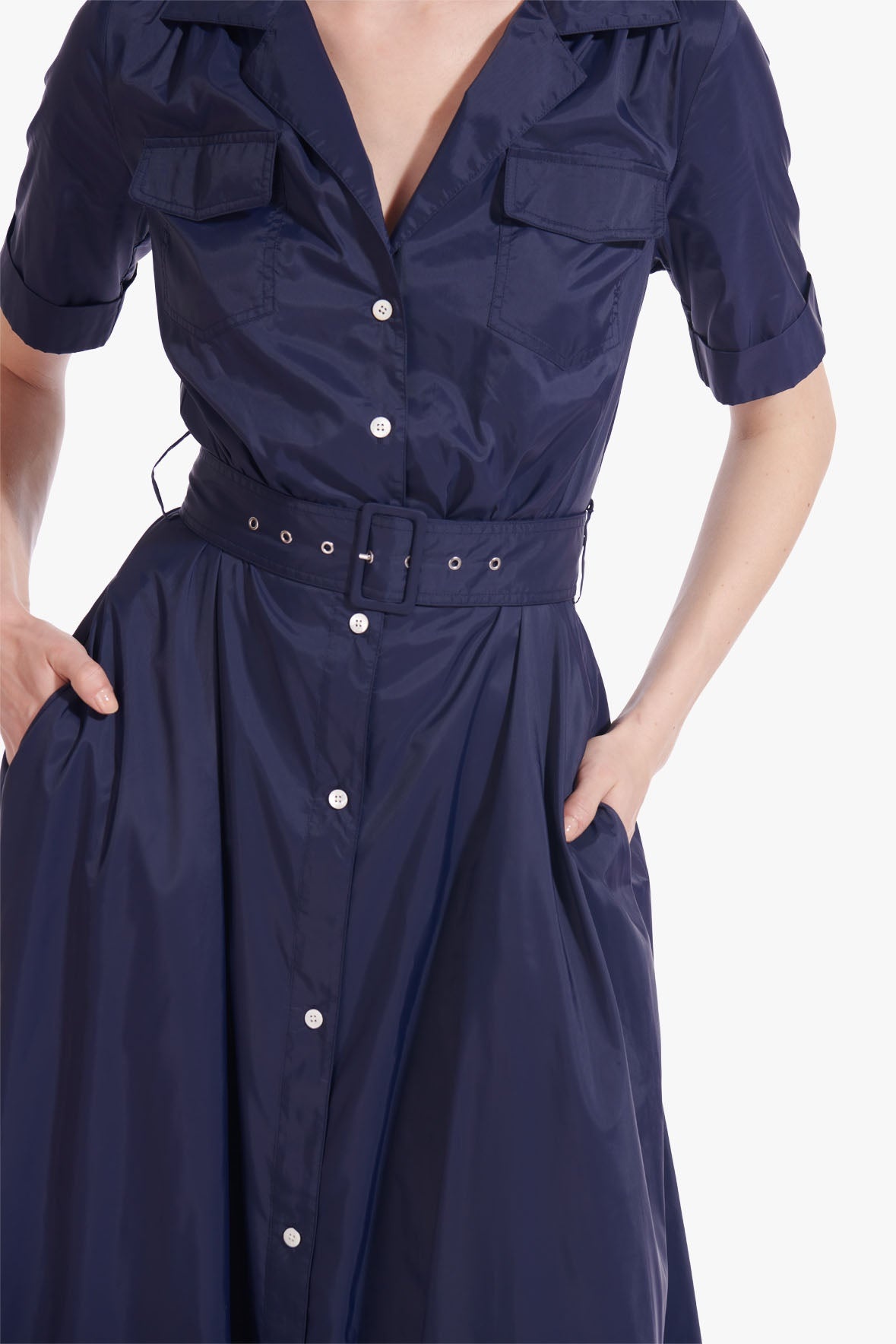 STAUD MILLIE DRESS NAVY - 2