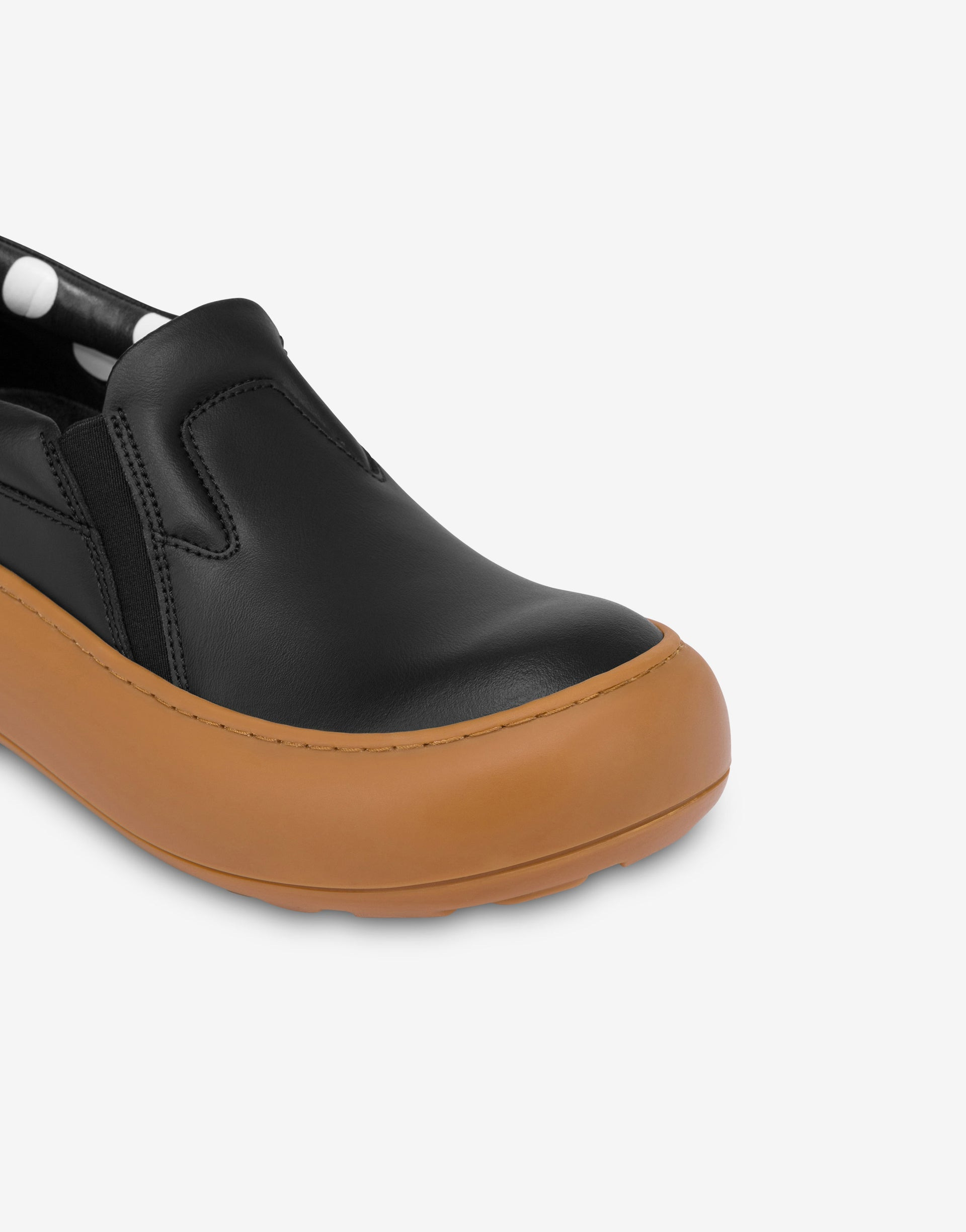 CALFSKIN SLIP-ON TRAINERS - 3