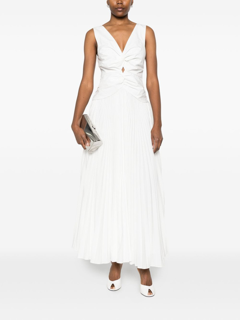 SIMKHAI Vivianne pleated midi dress outlook