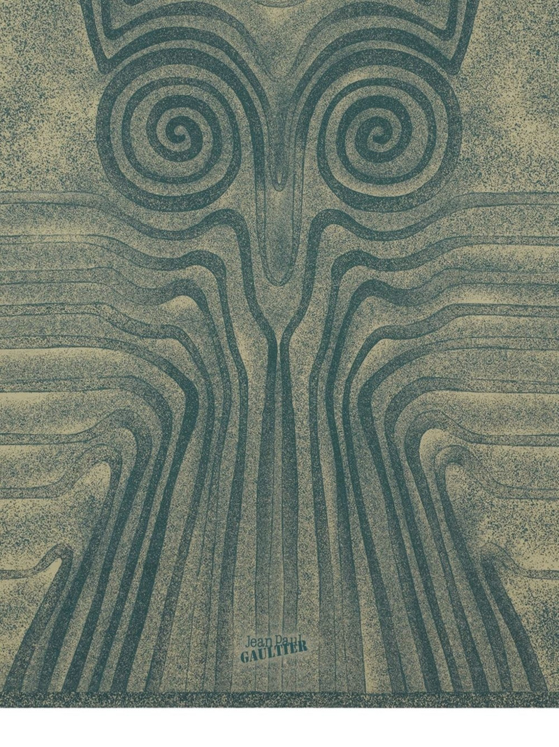Jean Paul Gaultier spiral-print pareo outlook