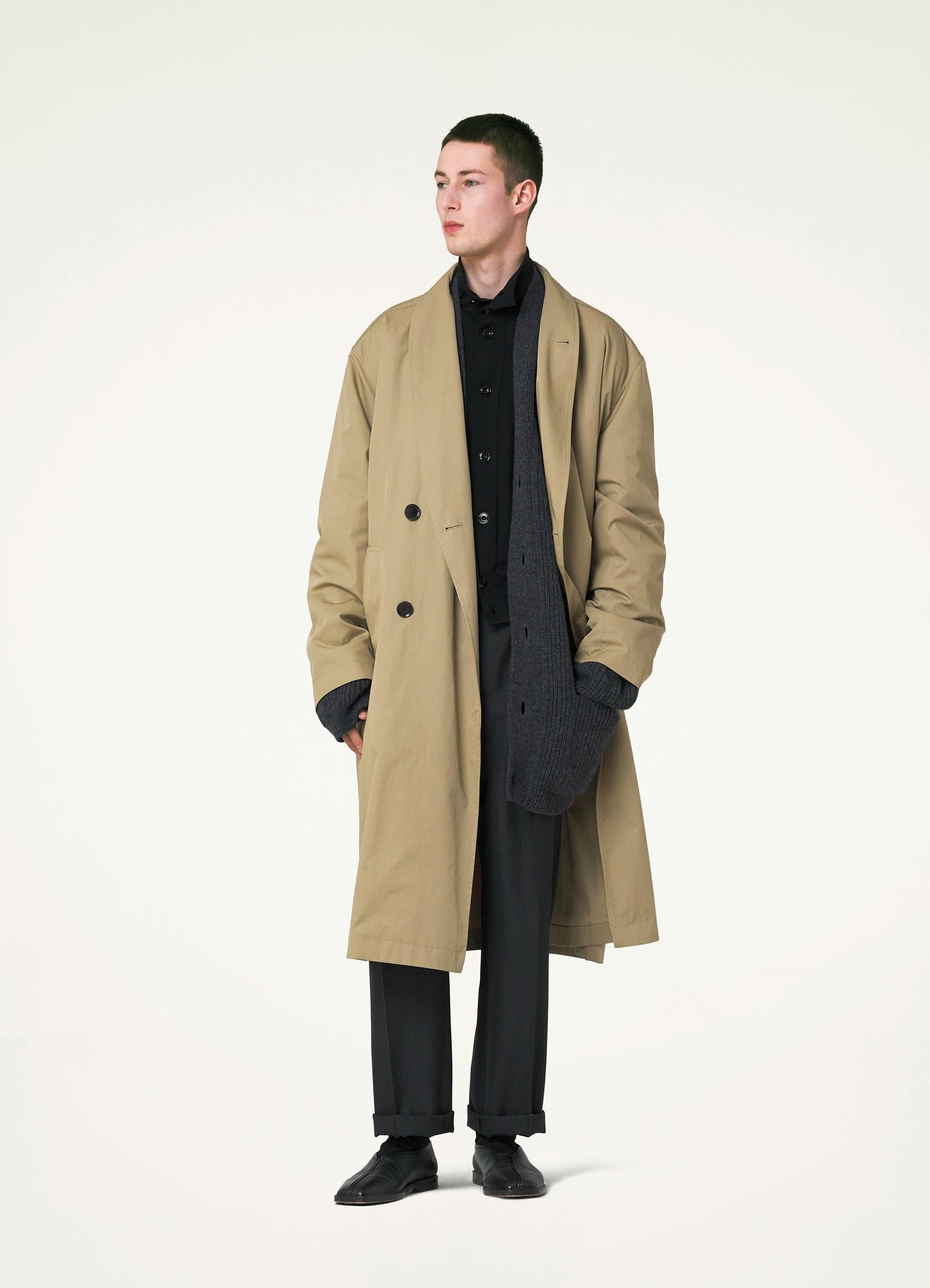WRAP COLLAR TRENCH
WR COTTON GABARDINE - 2