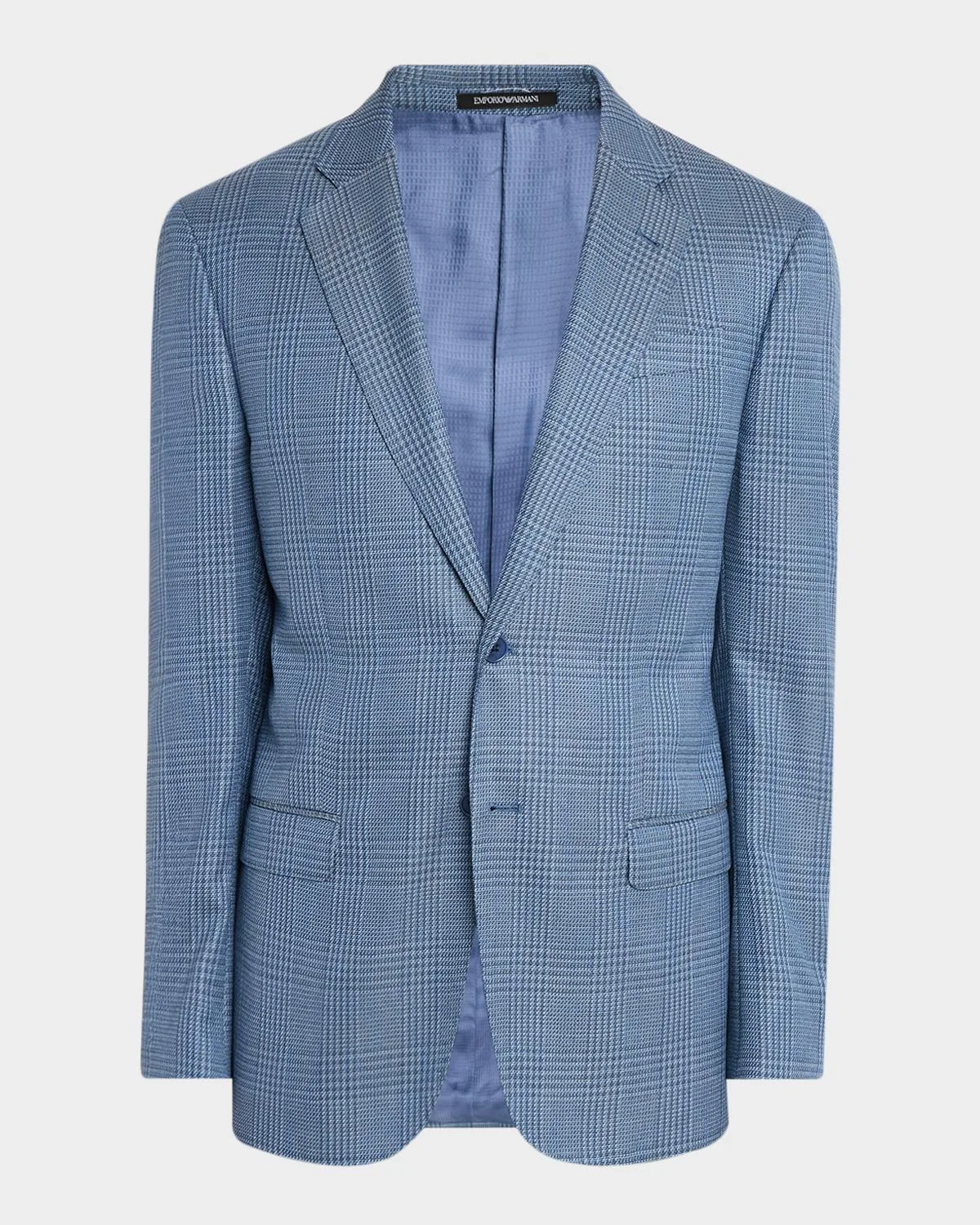 Men's Glen Plaid Single-Breasted Sport Coat - 1