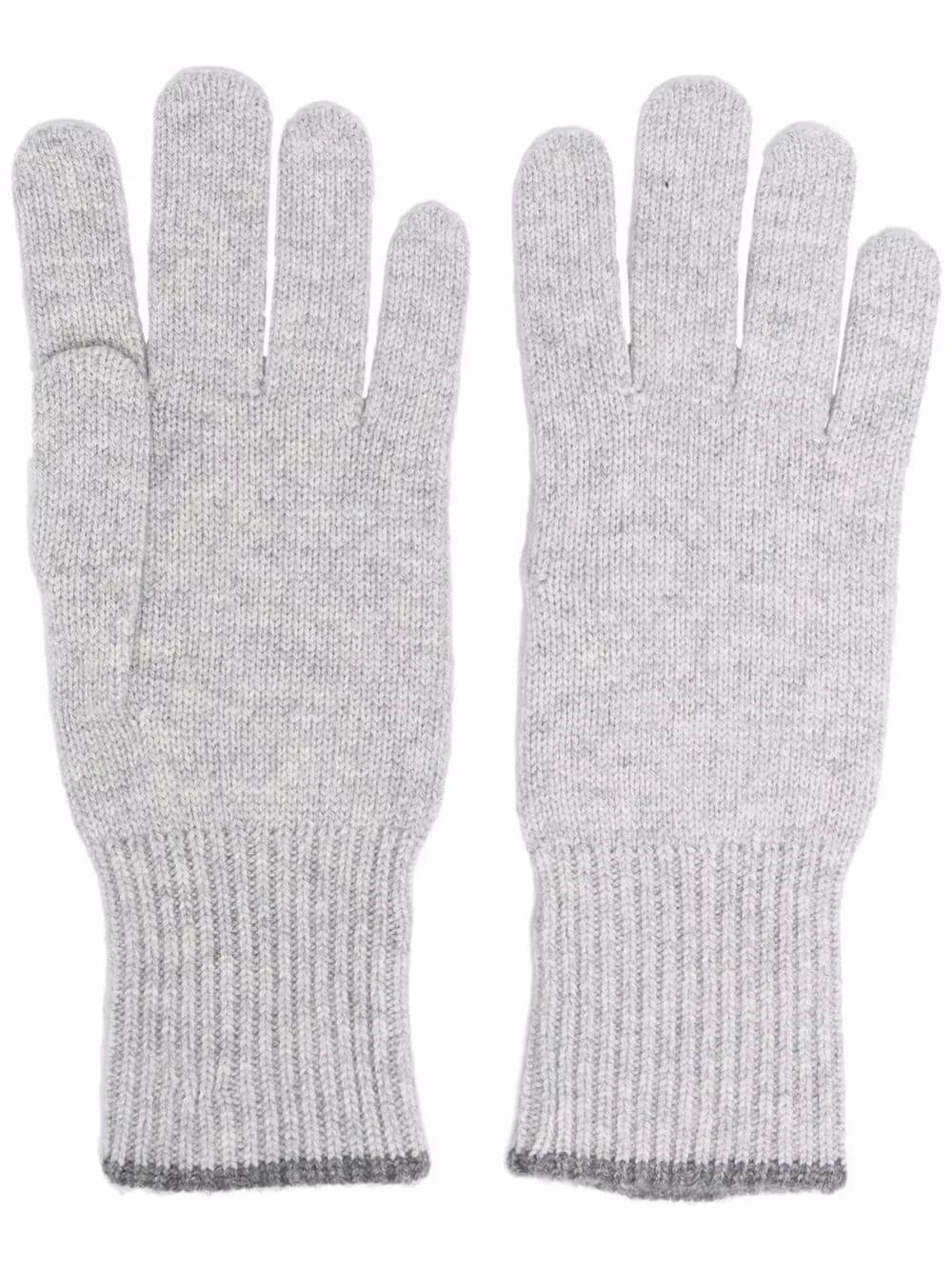 knitted cashmere gloves - 1