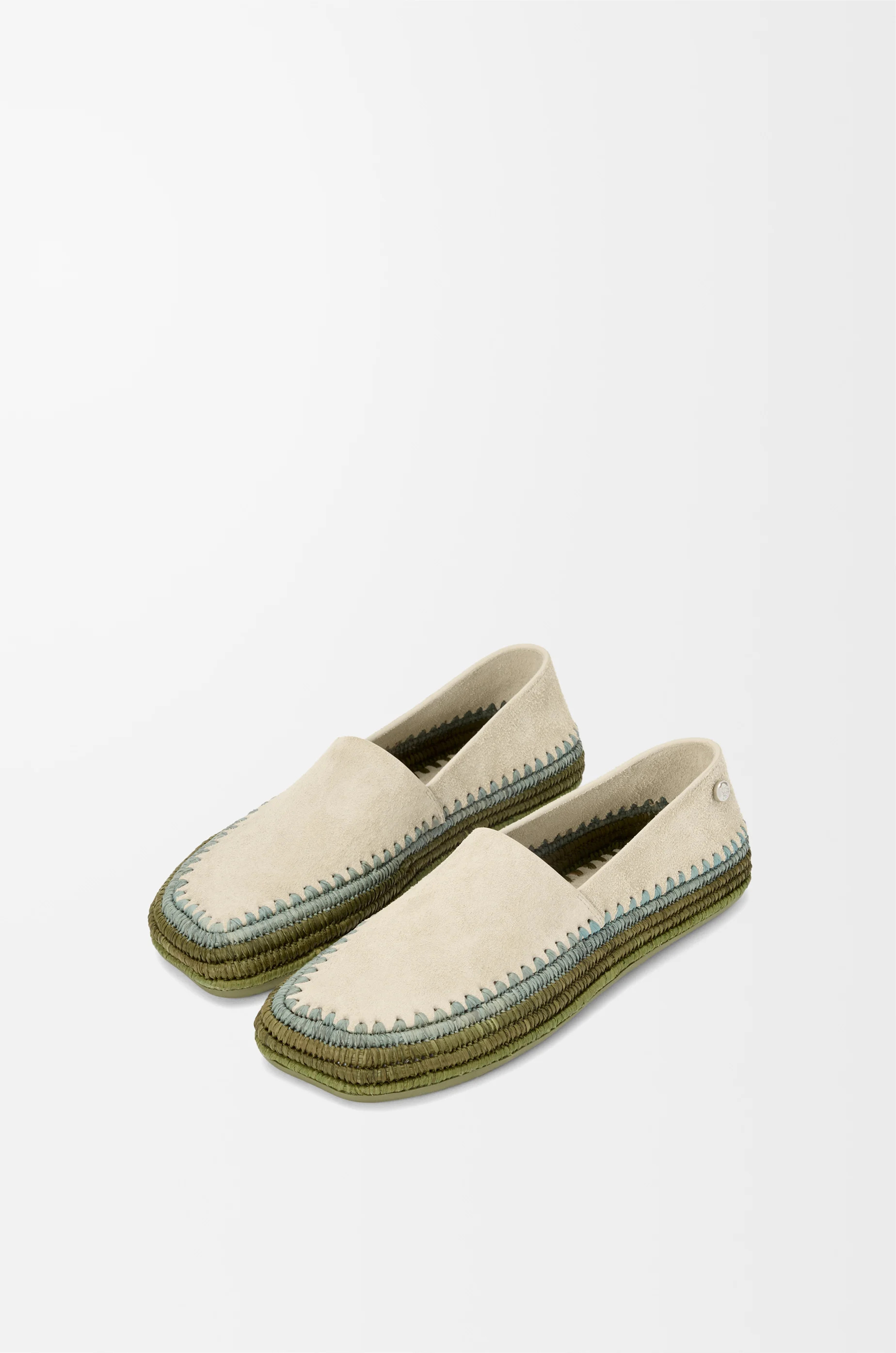 Rio slipper in suede and raffia - 3