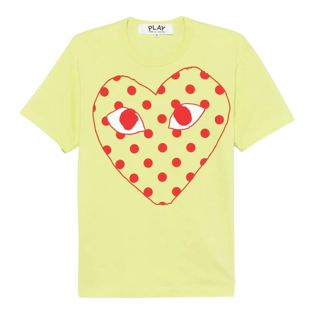 Neon Polka Dot Heart Tee Unisex - 1