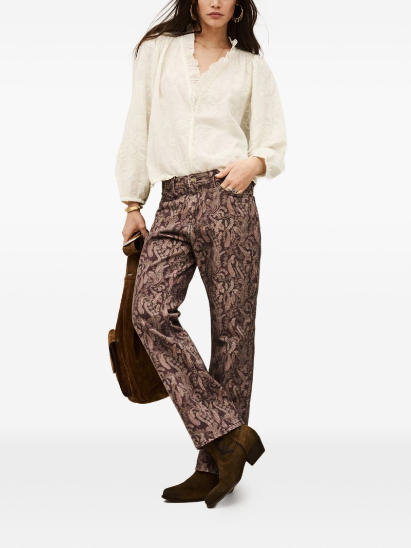 ba&sh Tooty paisley-pattern jeans outlook