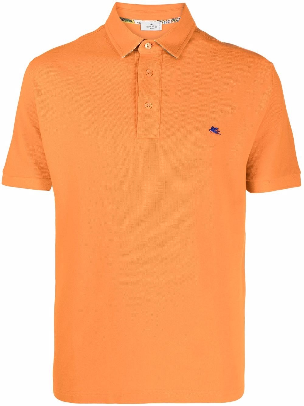 embroidered-logo polo shirt - 1