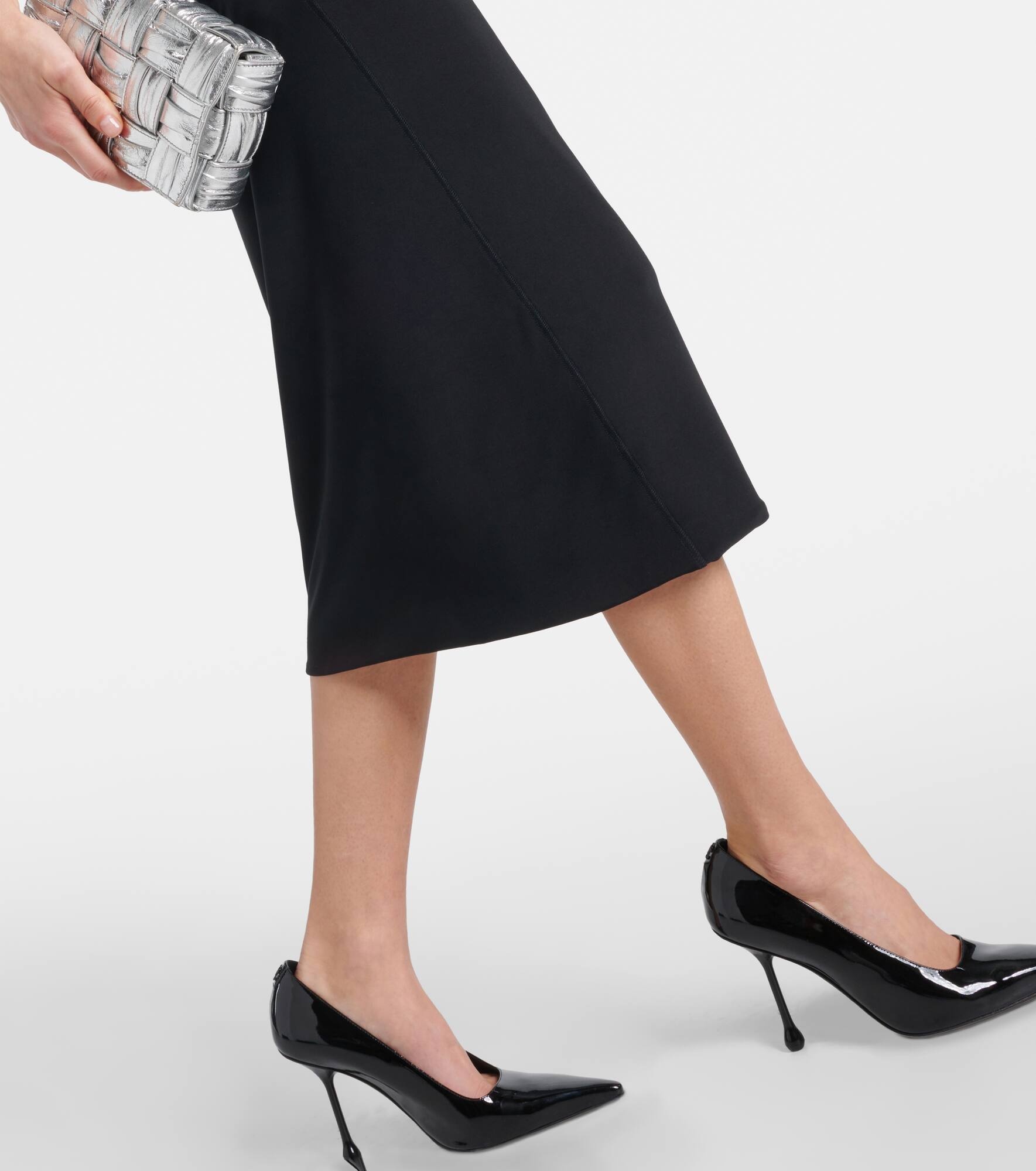 Nuble asymmetric jersey midi dress - 6