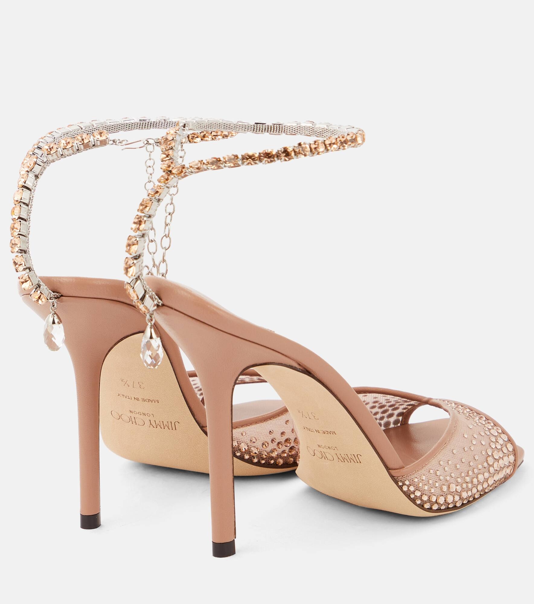 Saeda 100 crystal-embellished sandals - 3