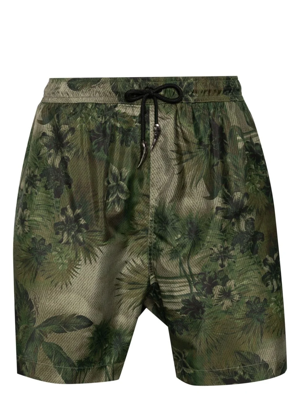 Tiger Tooth-detailed camouflage-print swim shorts - 1