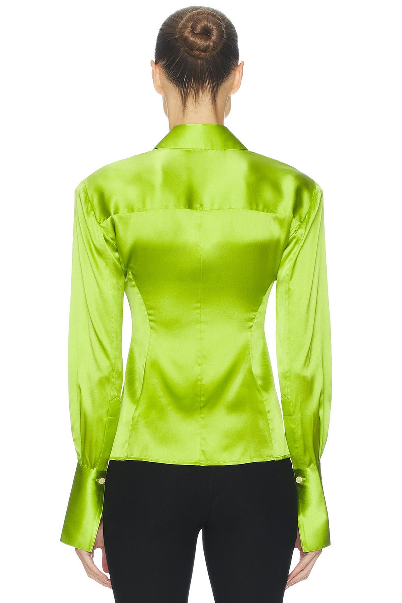 HELSA The Silk Charmeuse Shirt outlook