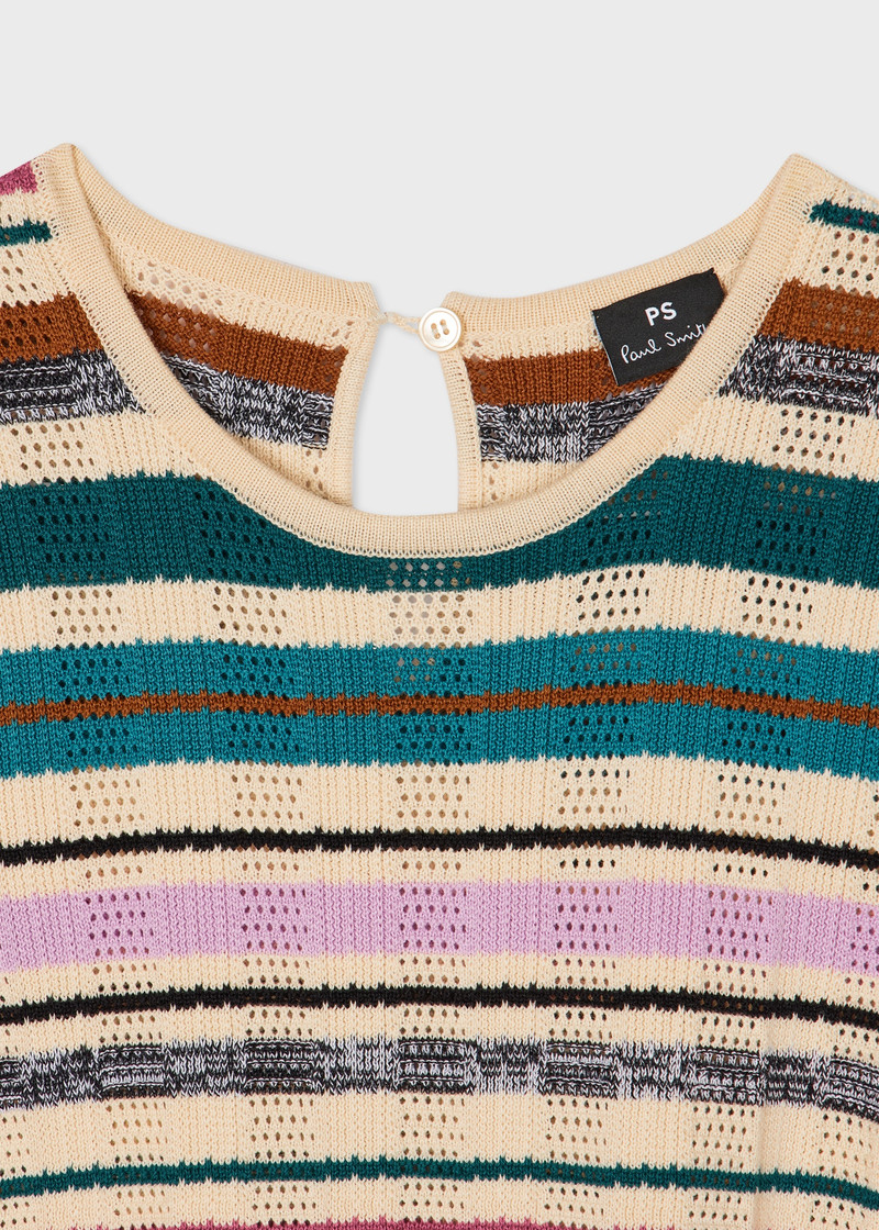 Paul Smith Women's Ivory Textured Knit Long Dress outlook