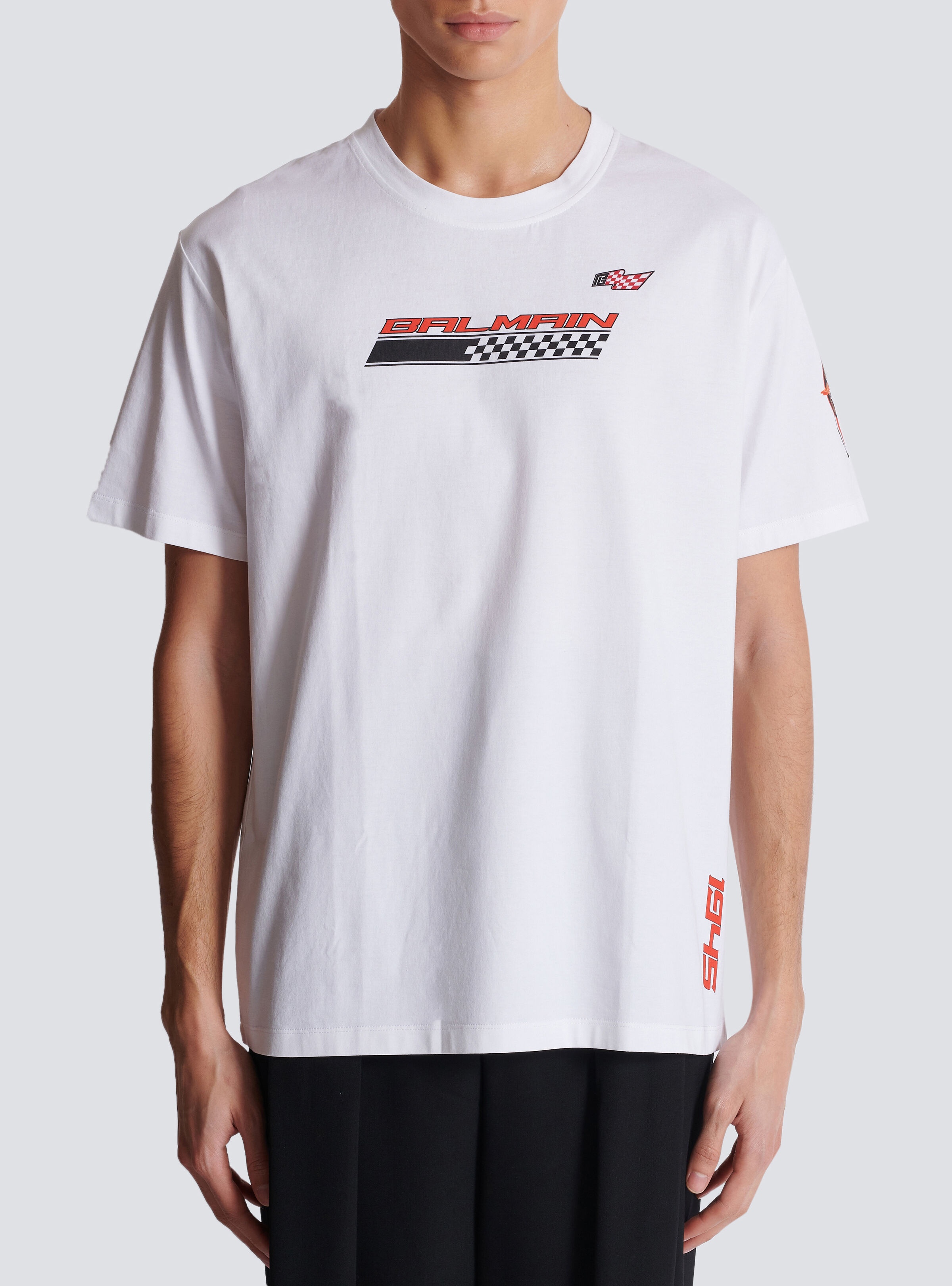 T-shirt with Balmain Racing print - 5