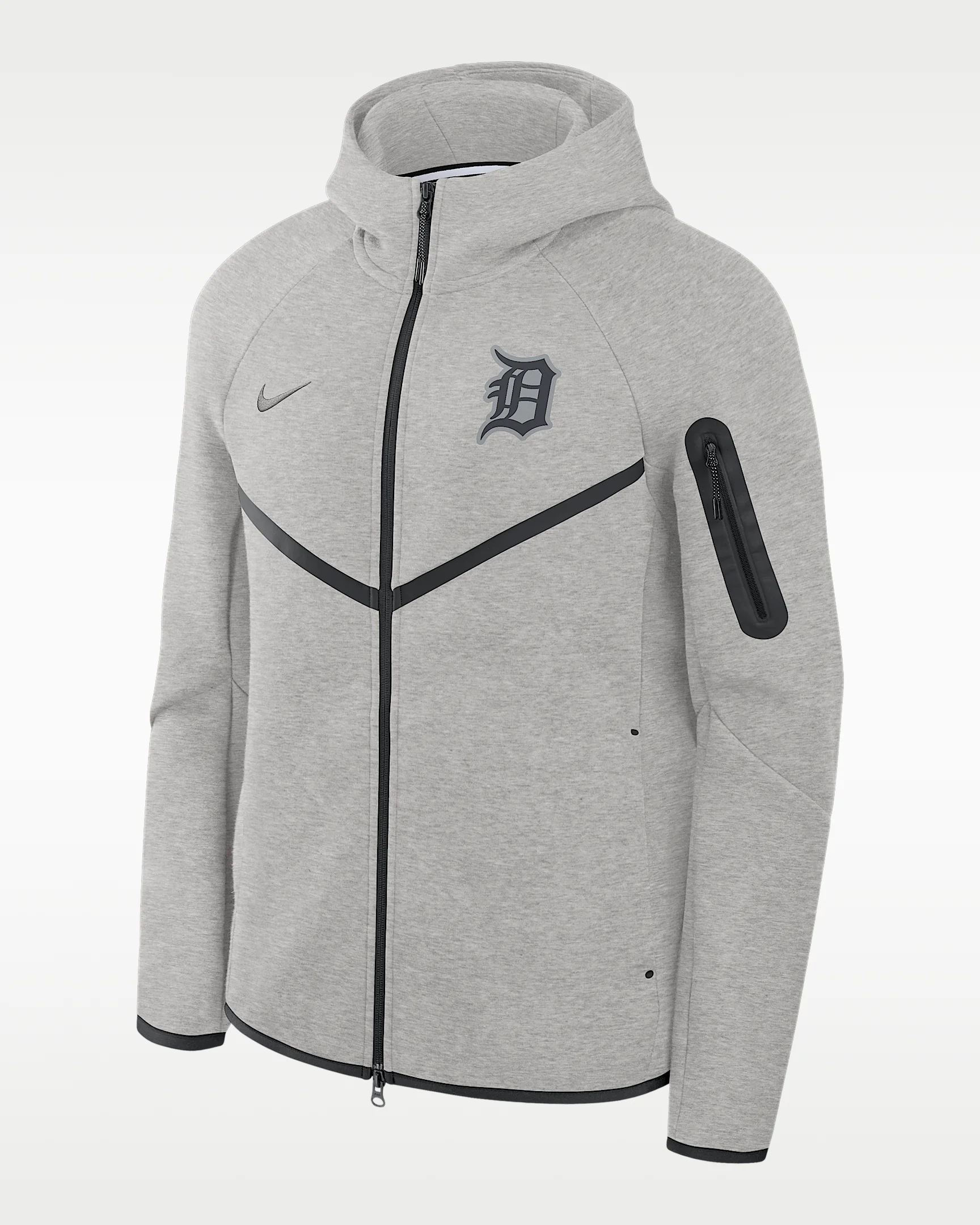 Detroit Tigers Tech Fleece Windrunner Men's Nike MLB Full-Zip Hooded Jacket - 1