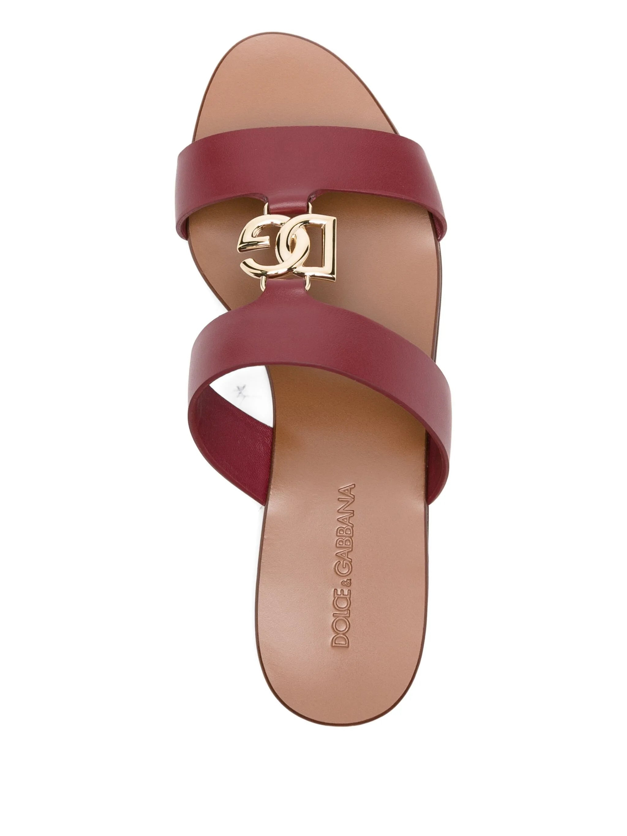 Dolce & Gabbana Leather Logo-plaque Sandals - 4