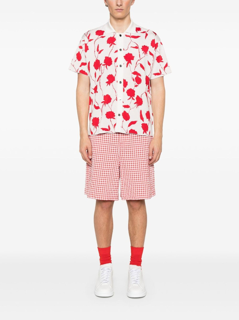 Marni gingham seersucker shorts outlook