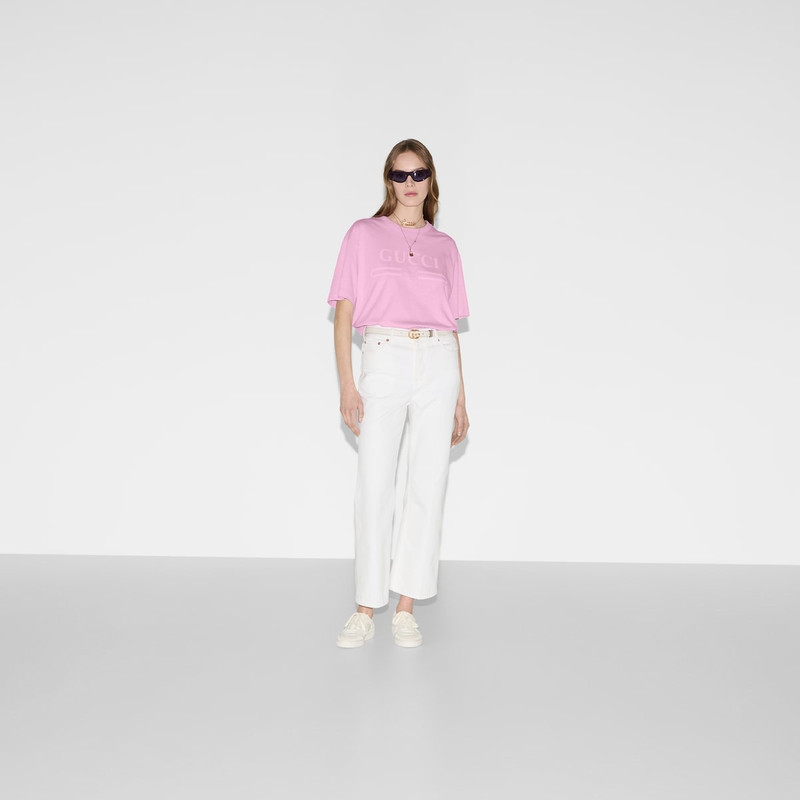 GUCCI Printed cotton jersey T-shirt outlook
