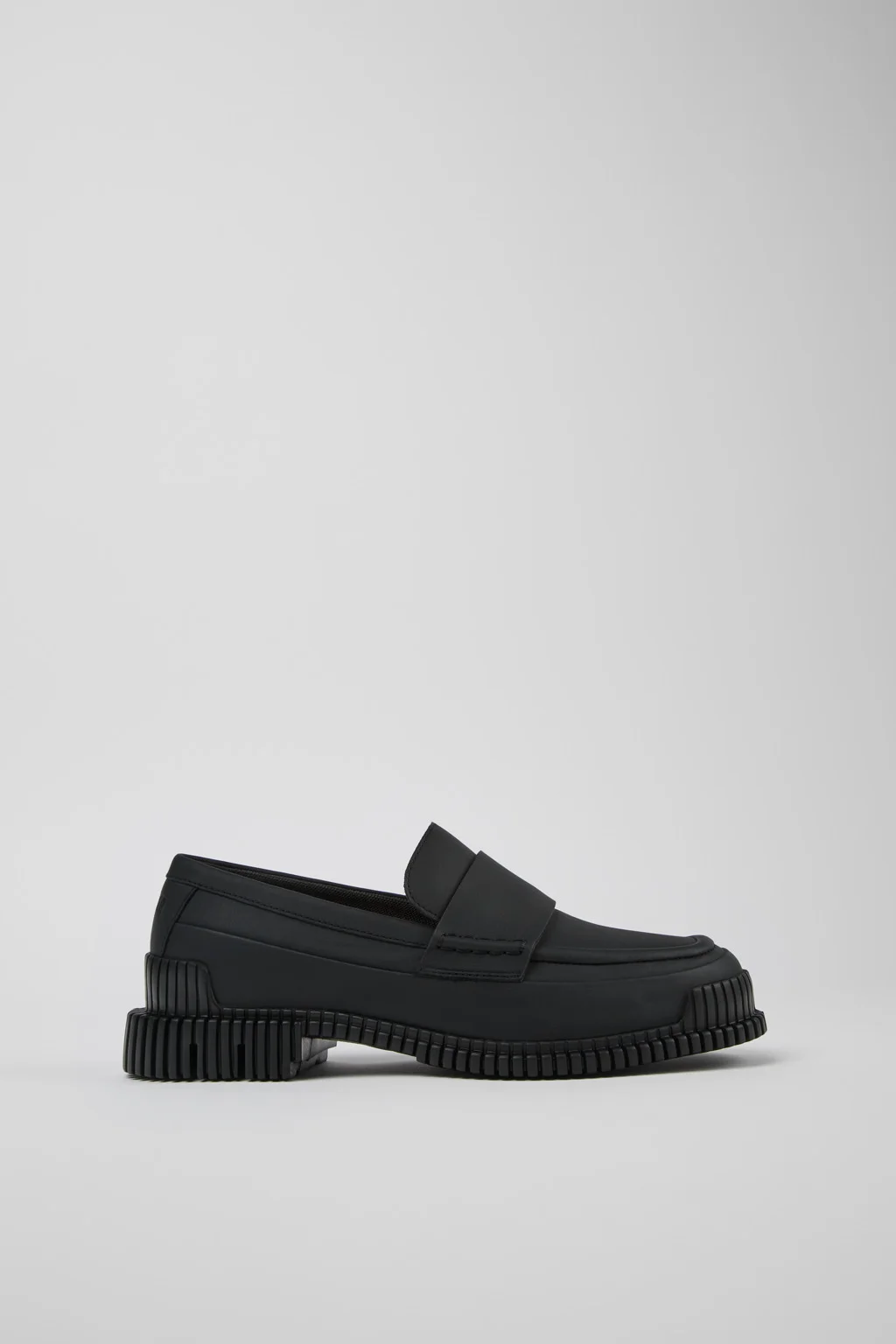 Pix Black Leather Moccasin Ballerina for Women. - 1