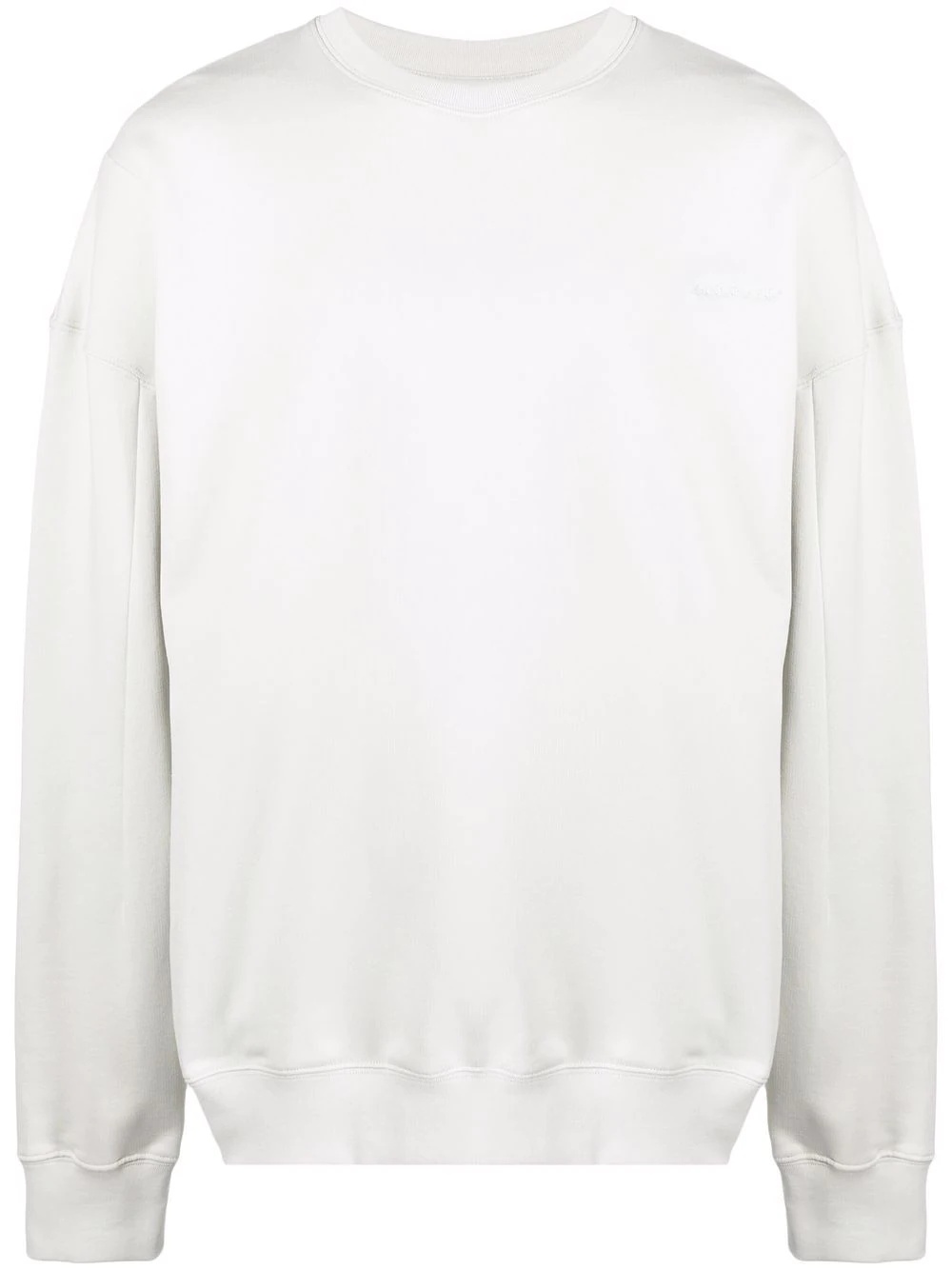 embroidered-logo oversize jumper - 1