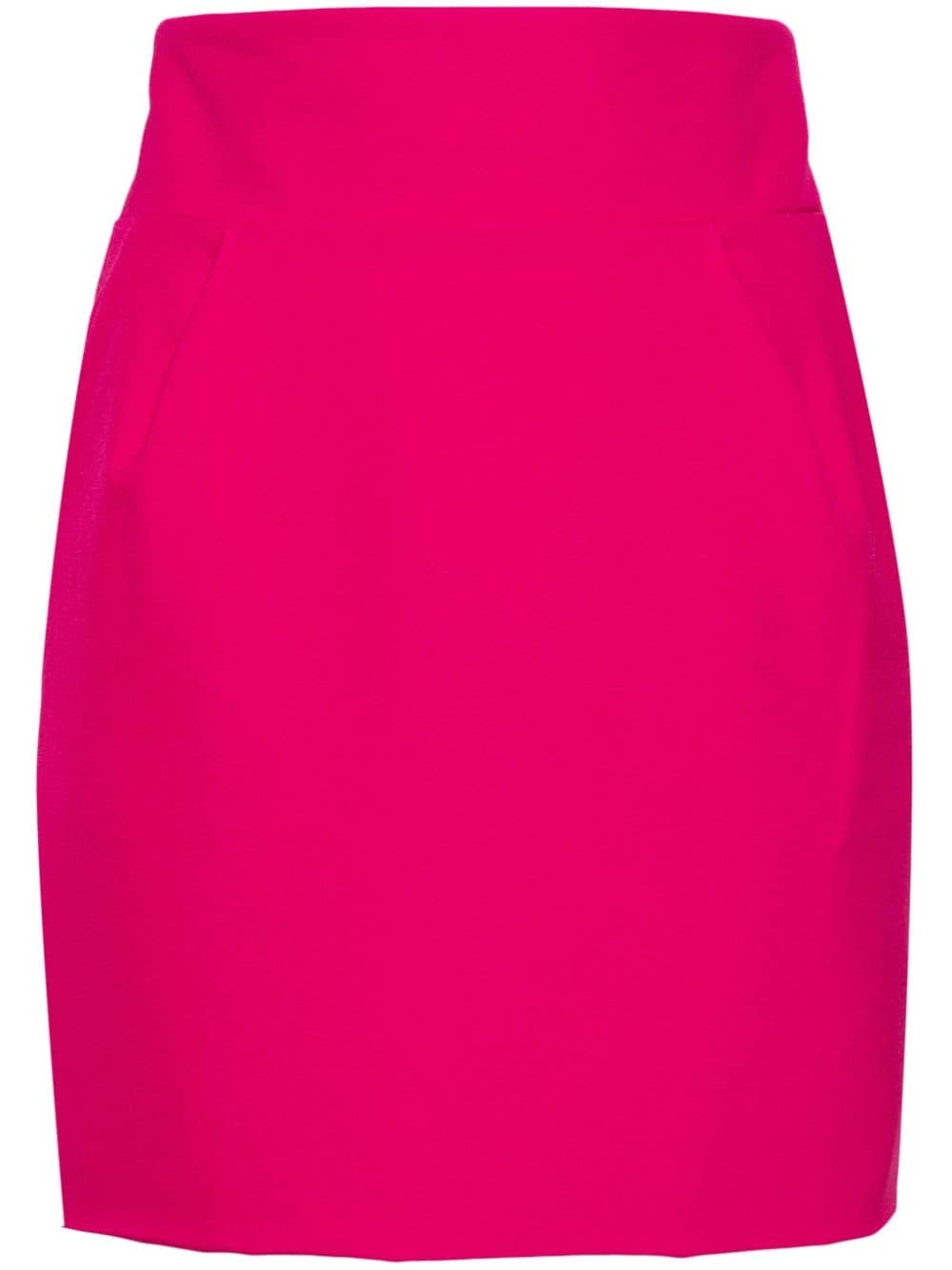 crepe mini skirt - 1