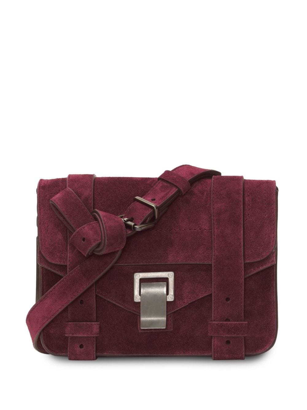 mini PS1 suede crossbody bag - 1