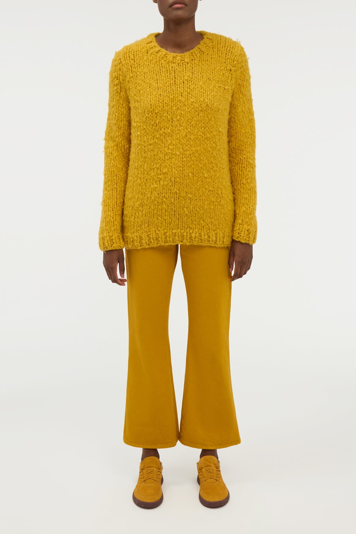 Lawrence Knit Sweater in Golden Birch Welfat Cashmere - 2