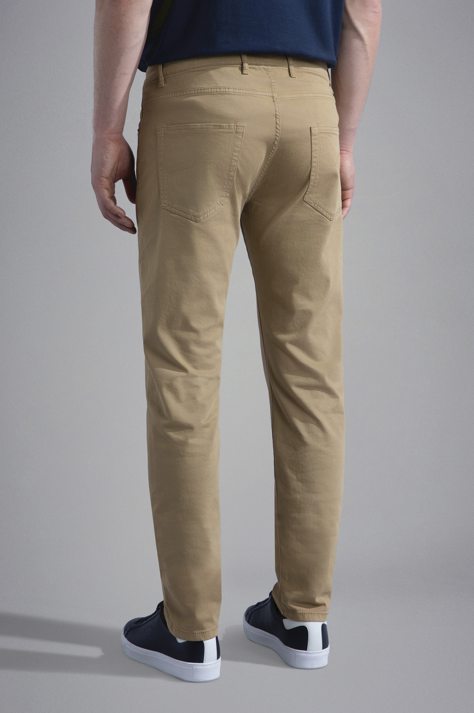 STRETCH COTTON 5-POCKETS TROUSERS - 3