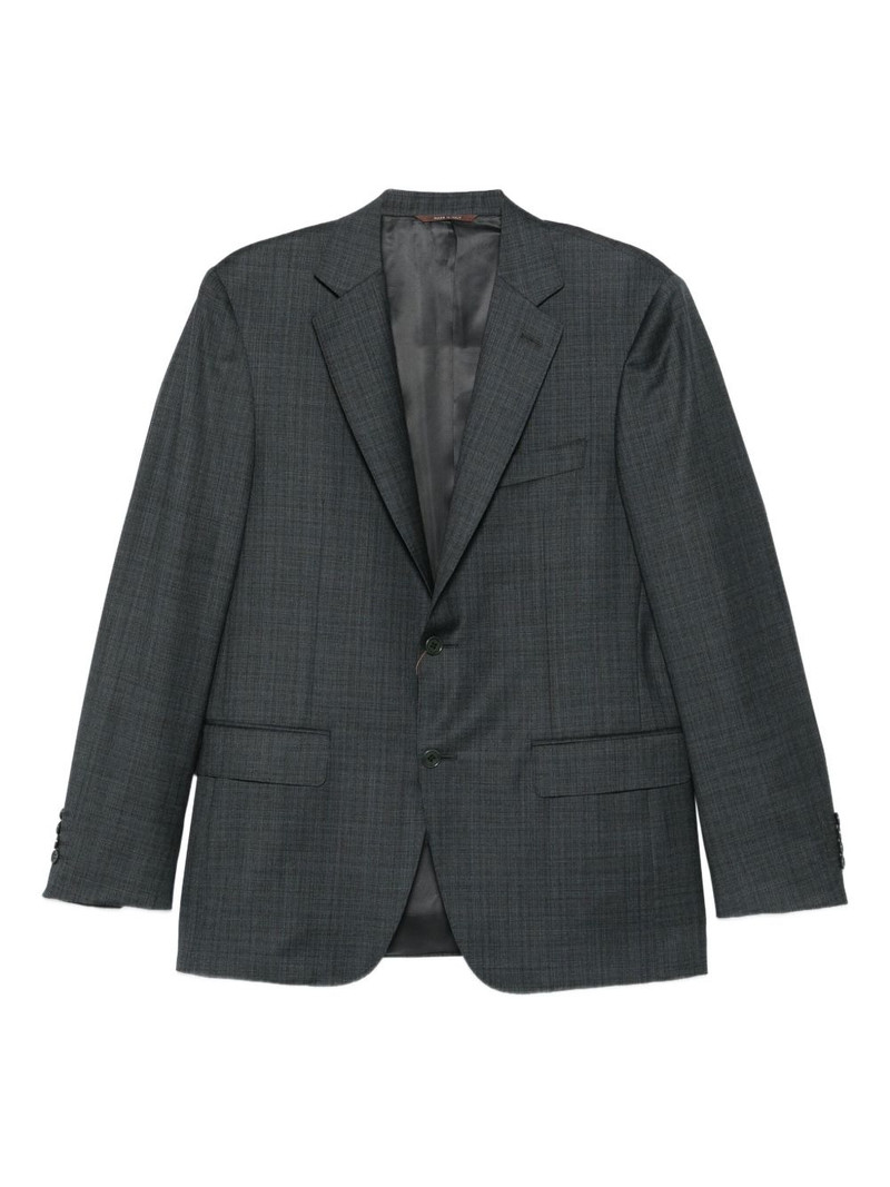 checked wool suit 1