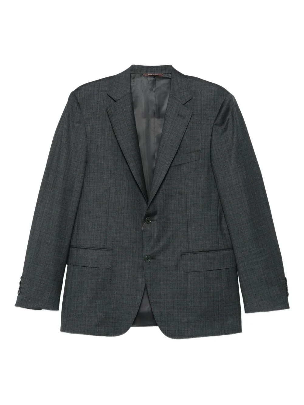 checked wool suit - 1