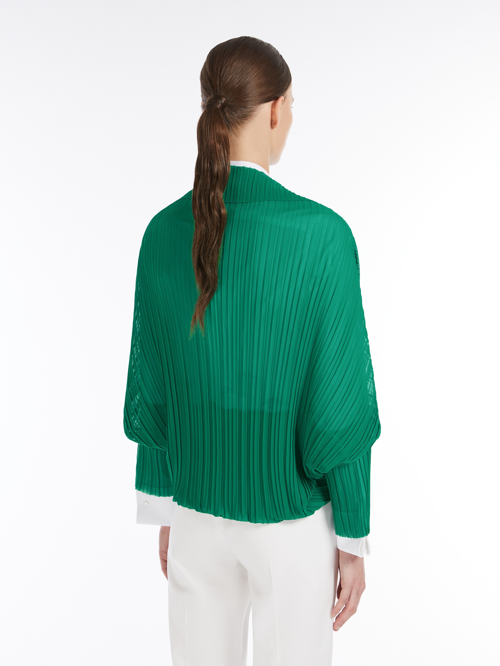 VESUVIO Pleated fabric shrug - 4
