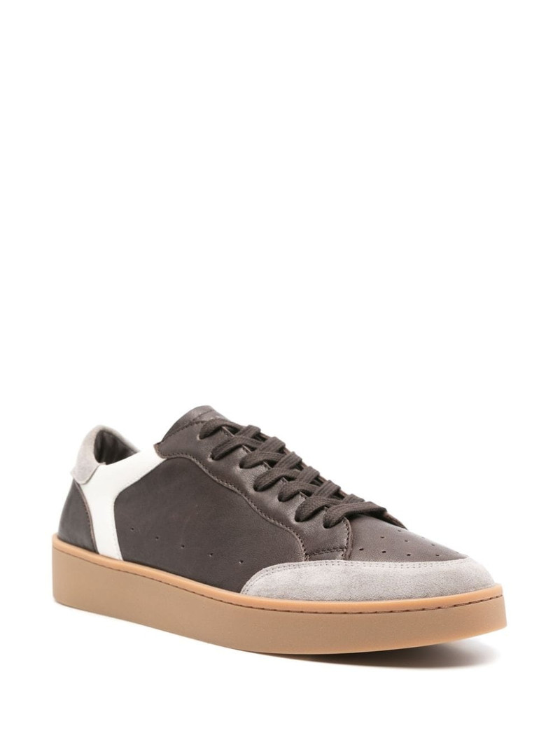 Canali panelled-design sneakers outlook
