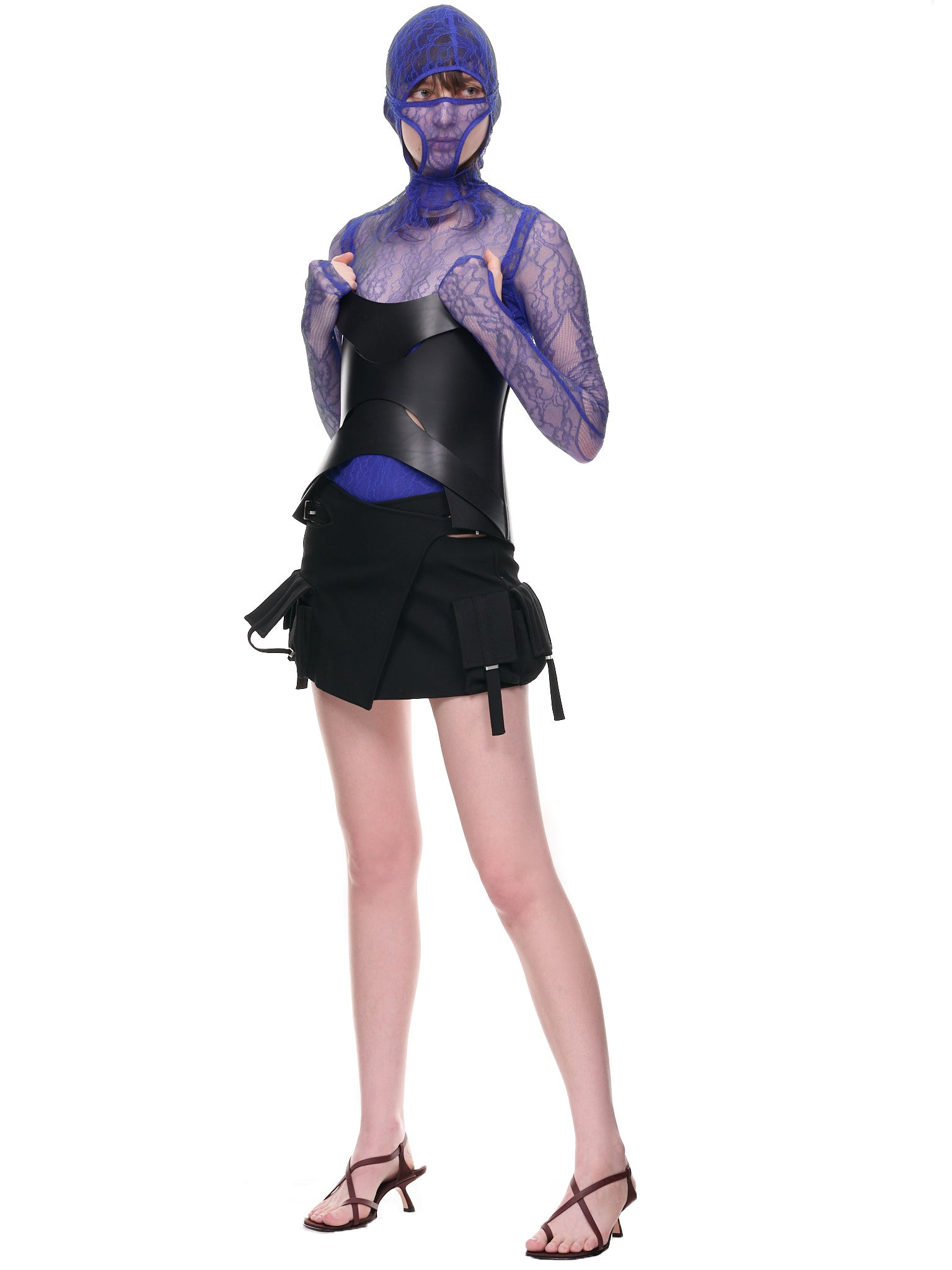 Visceral Lace Masked Bodysuit - 7
