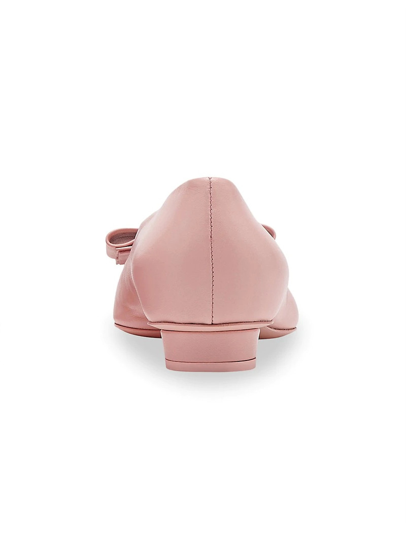 Viva Bow Leather Ballerina Flats 3
