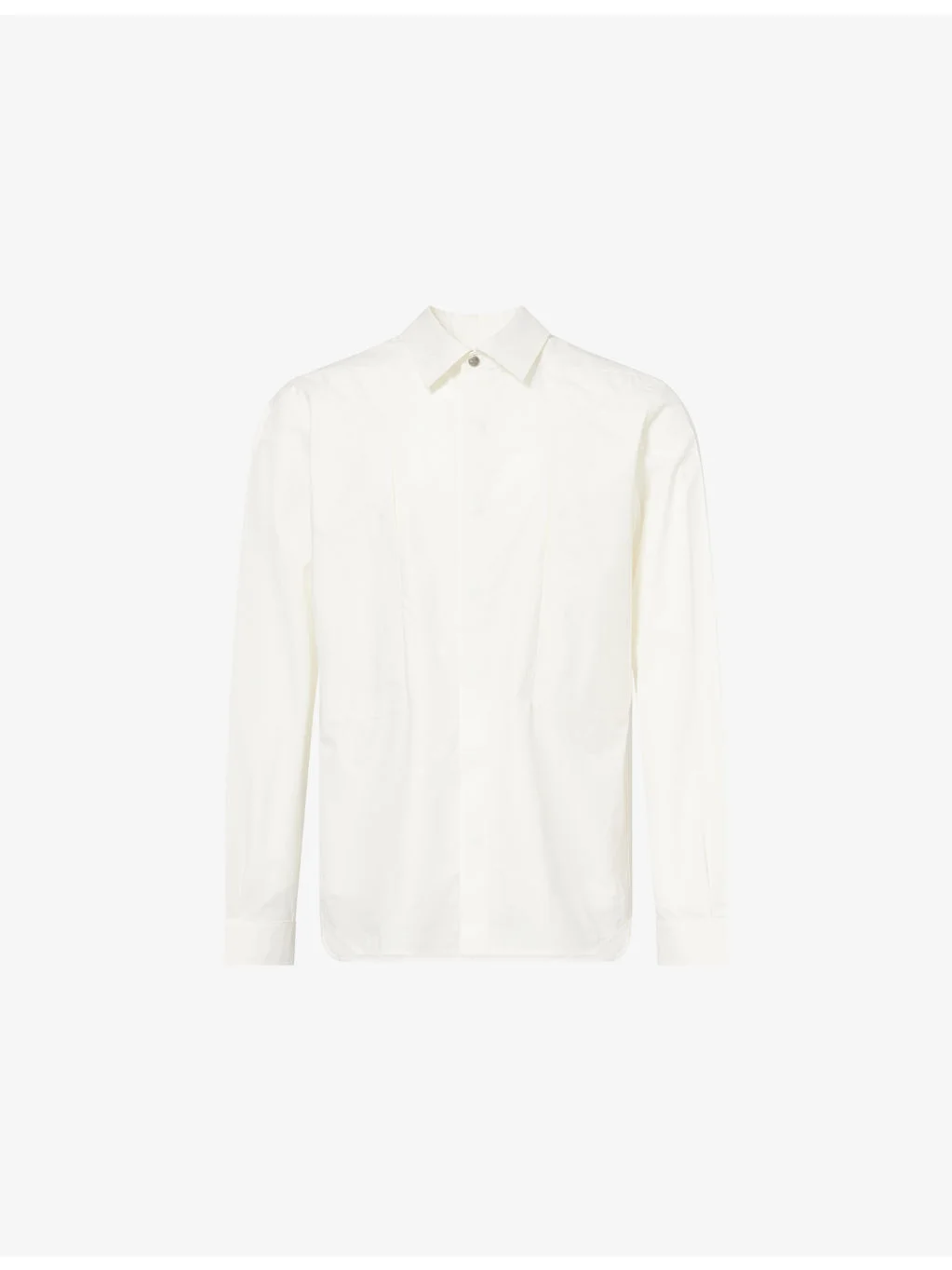 Boxy-Fit Fog-Pocket Cotton Shirt - 1