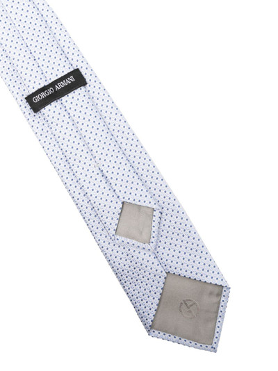 GIORGIO ARMANI patterned-jacquard silk tie outlook