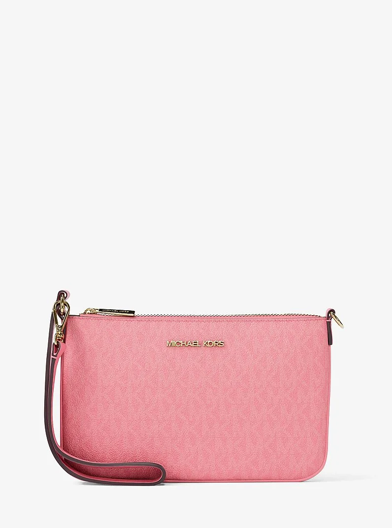 Jet Set Small Signature Logo Convertible Wristlet - 1
