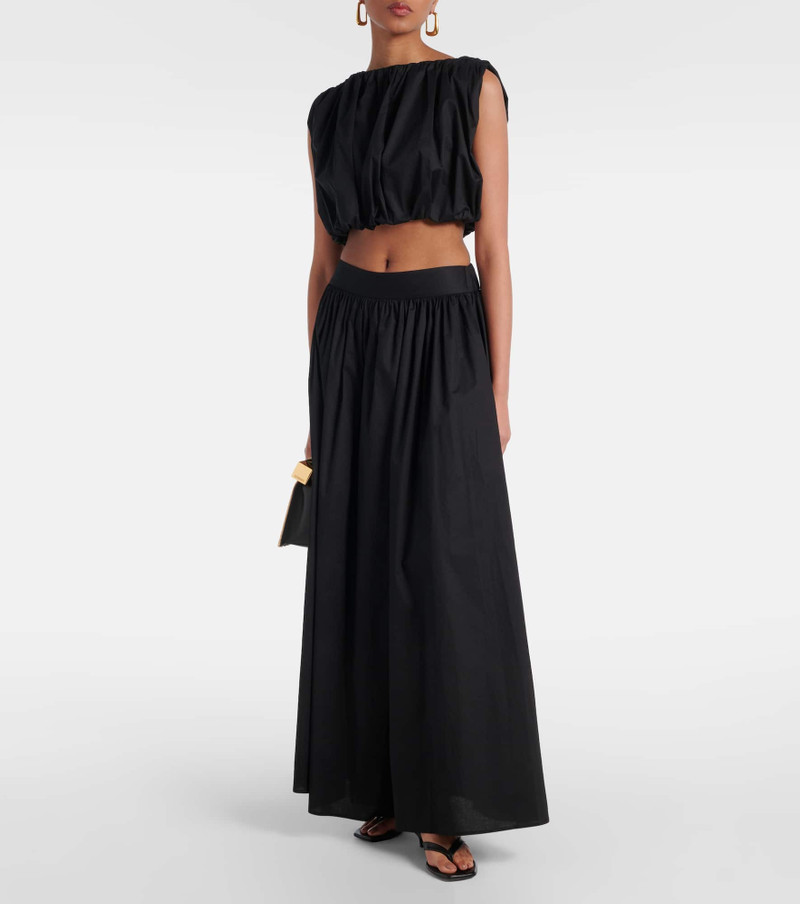 ADRIANA DEGREAS Inamorata cotton-blend crop top outlook