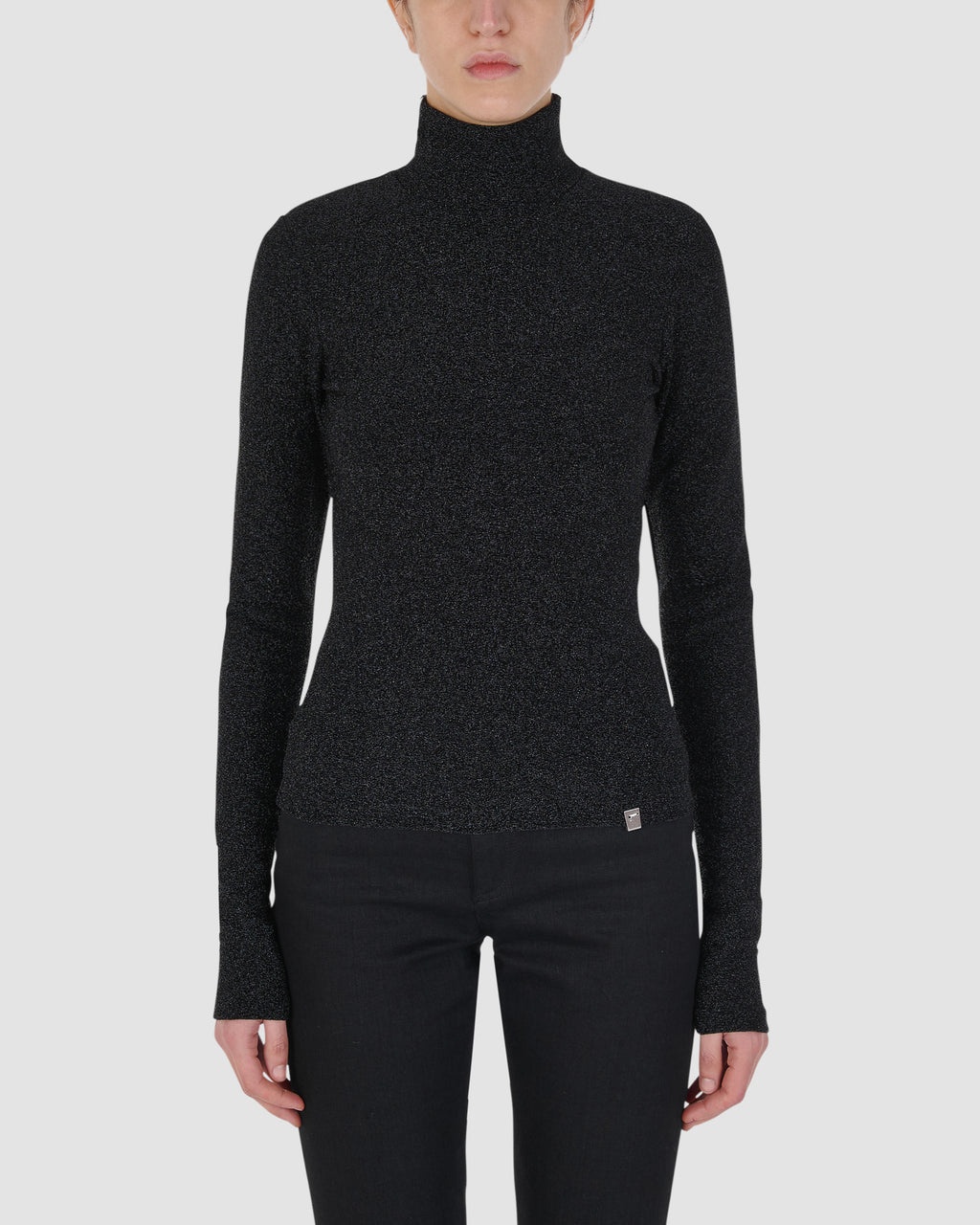 SHIMMER HIGH NECK TOP - 2