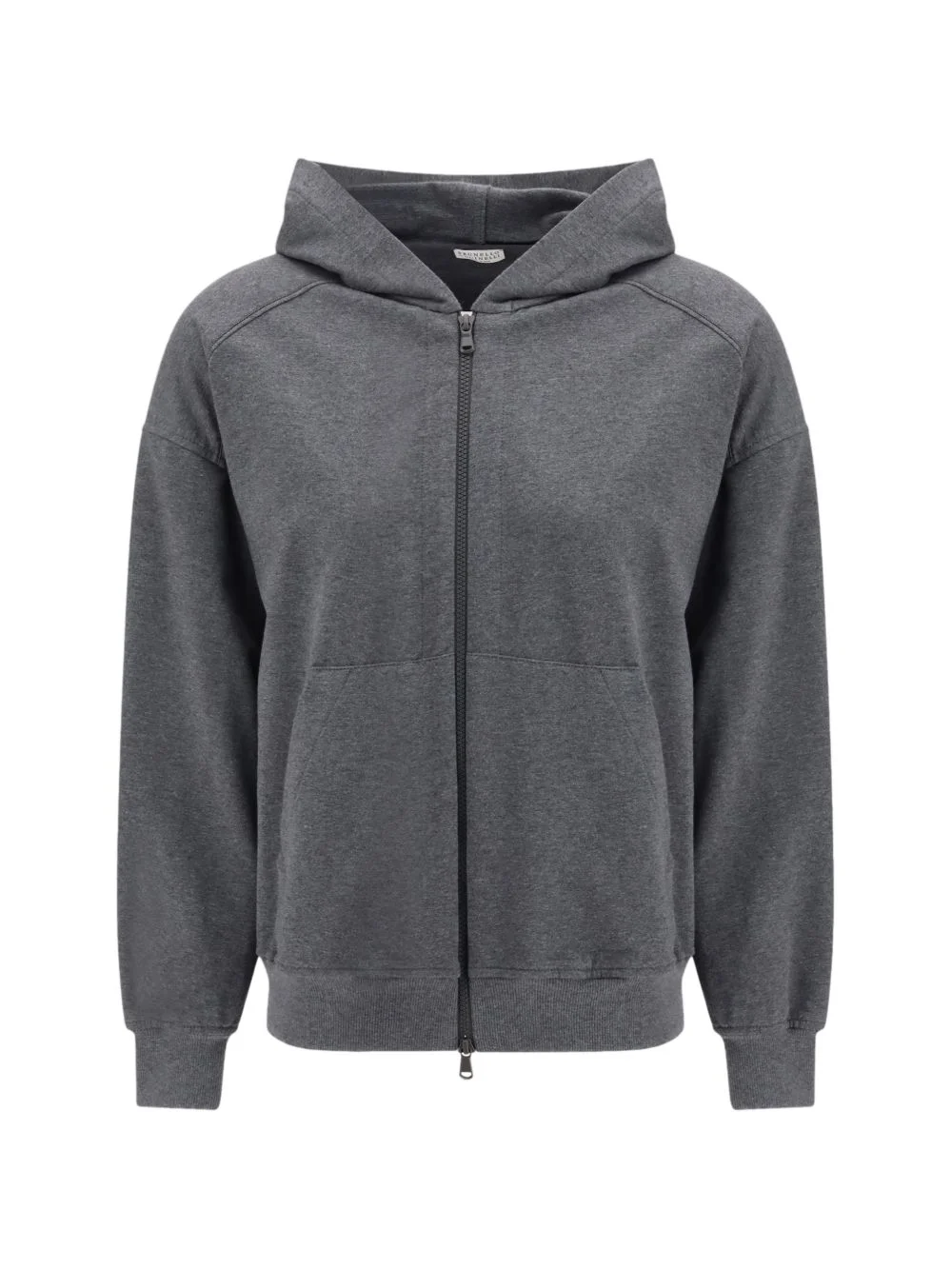 zip hooded hoodie - 1