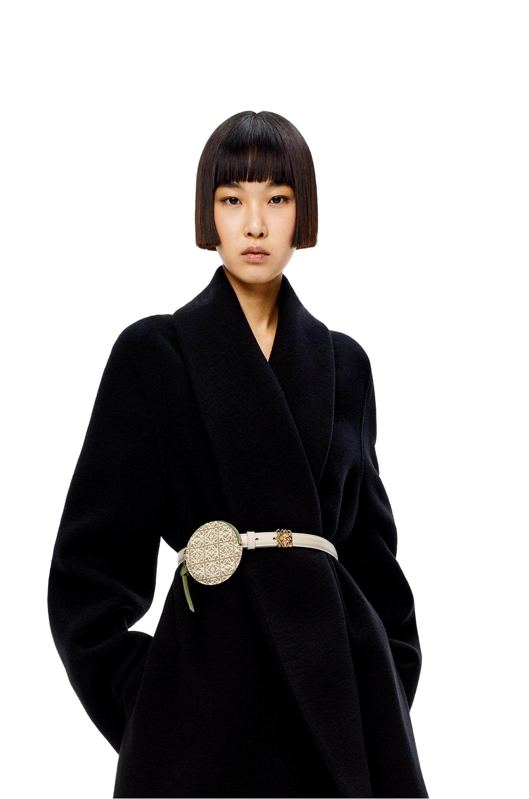 Cookie charm in Anagram jacquard and calfskin - 5
