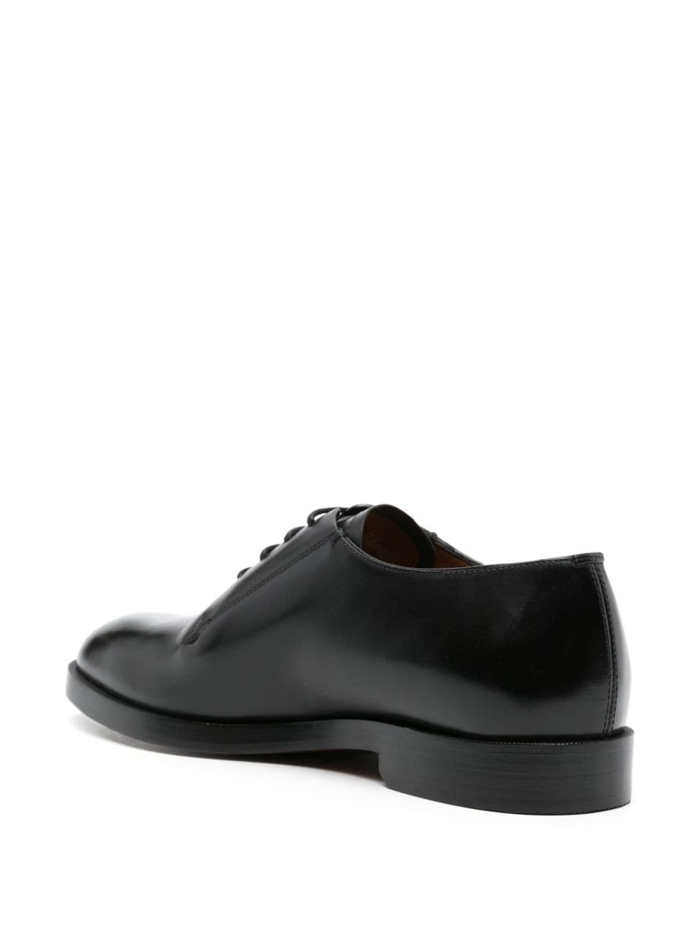 almond-toe leather Derby shoes - 3