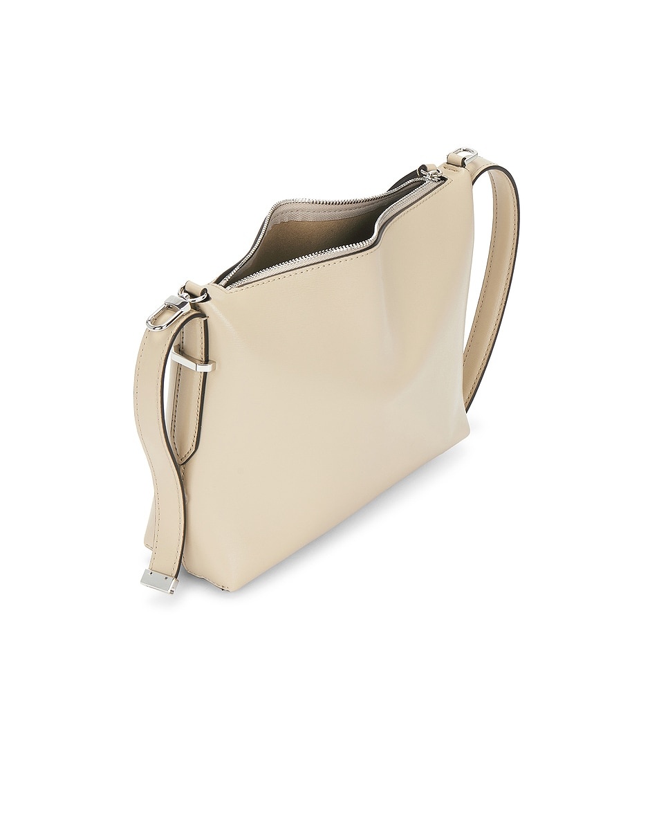 Leather Scoop Wristlet Bag - 4