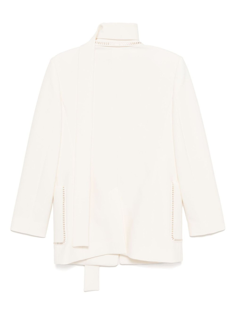 ELIE SAAB stud-embellished blazer outlook