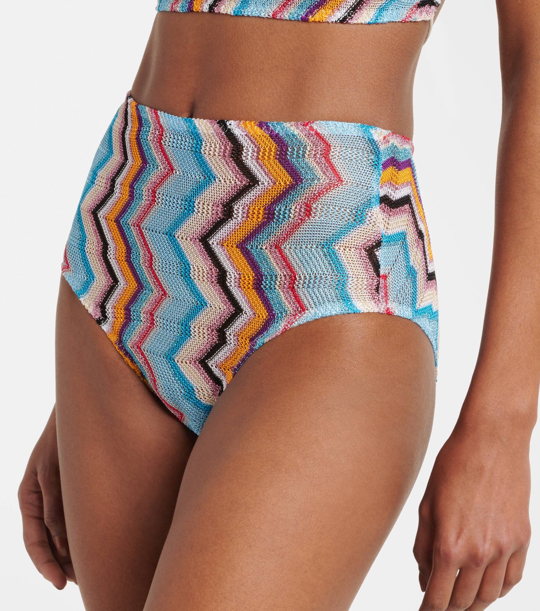 Zig Zag lamé bikini - 5