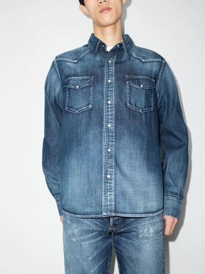 visvim long-sleeved denim shirt outlook