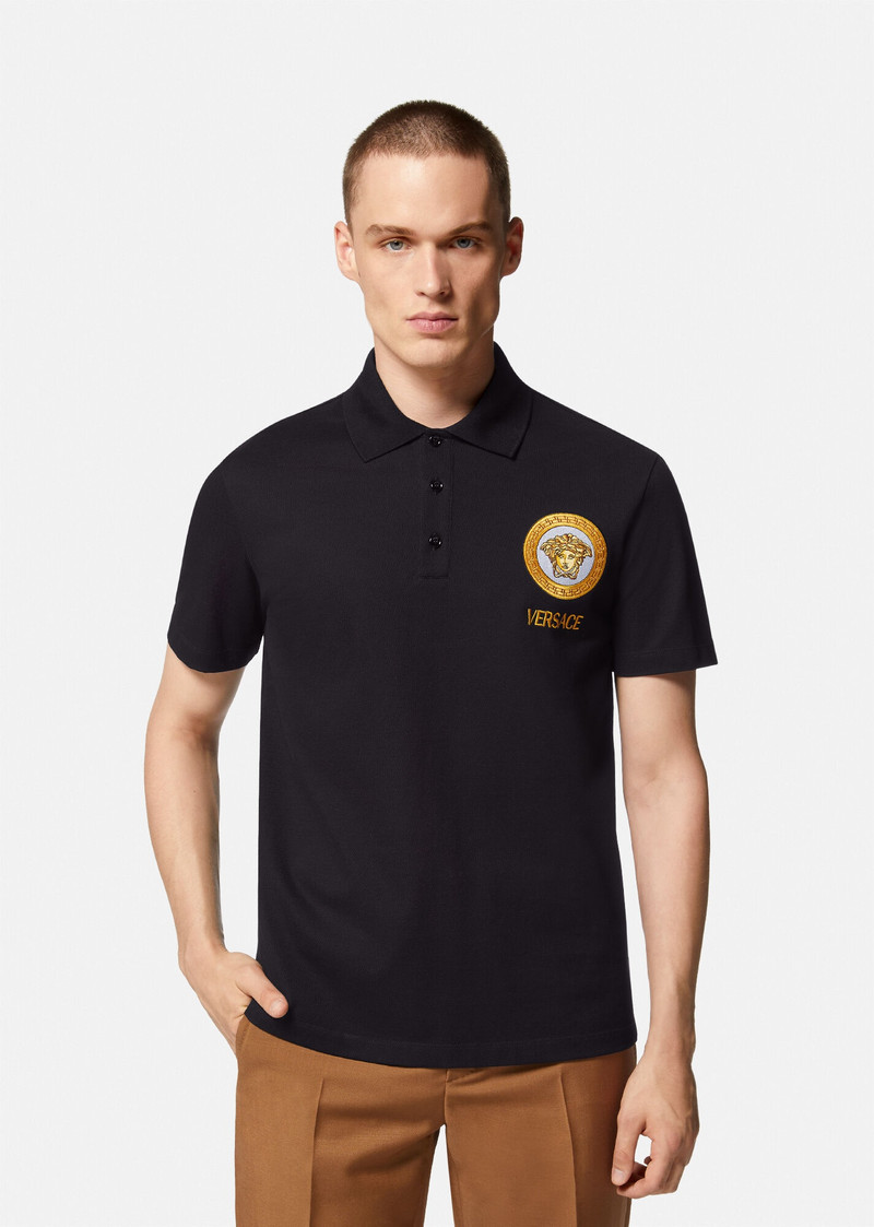 Medusa Embroidered Polo Shirt 3