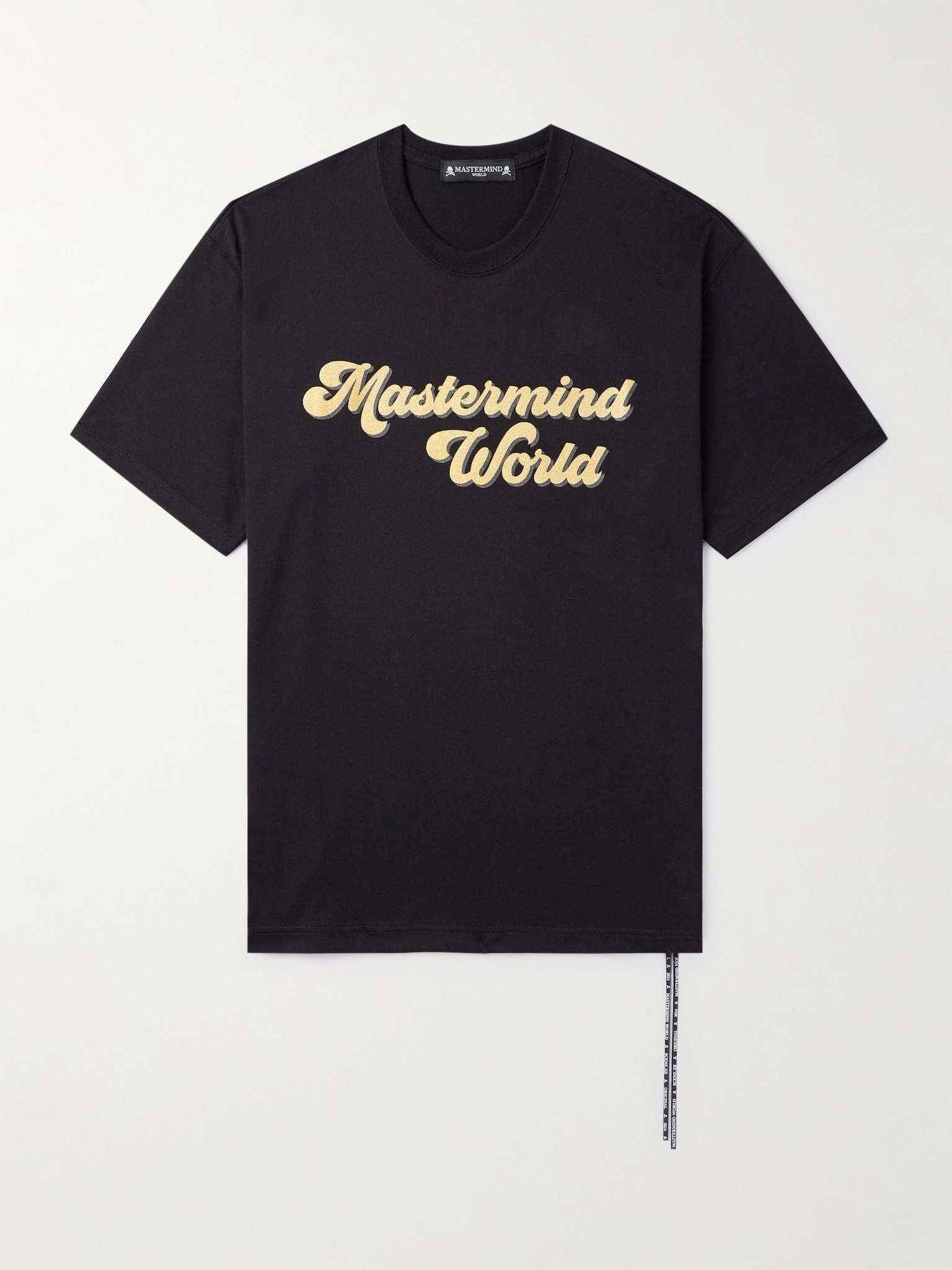 Glittered Logo-Print Cotton-Jersey T-Shirt - 1